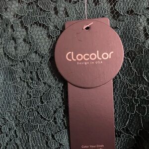 Clocolor Women's Long Sleeve Lace Dress - Green